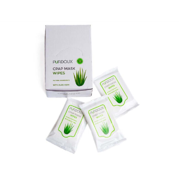 Purdoux CPAP Mask Wipe Sachets Natural Aloe vera