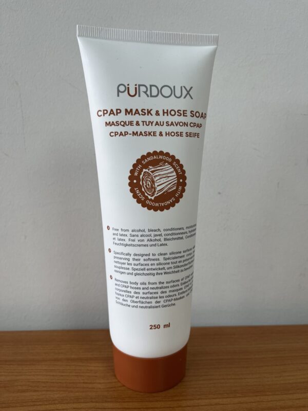 Purdoux Cpap mask and hose soap Sandalwood 250ml